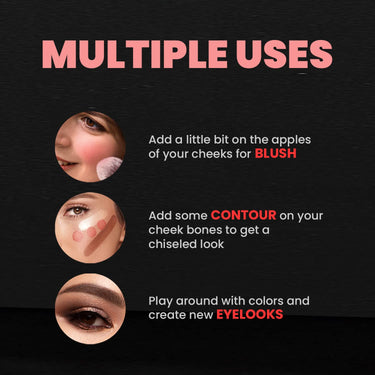 MARS Infinity Lip Palette | Demi Matte | 16 Colors to Infinte Lipstick Colors | Free Spatula cum Applicator (36.0 gm) (03-Multicolor)